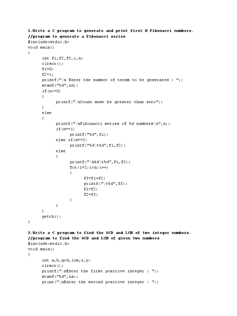 C Programs (1-13) | PDF | Matrix (Mathematics) | Computer Programming