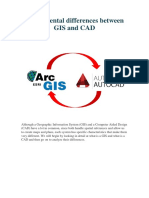 Fundamental Differences Between GIS and CAD