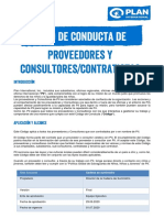 Codigo de Conducta para Proveedores, Consultores y Contratistas Version 2.0 SPANISH June 2020