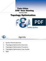 ANSYS-Topology Optimization User Meeting 020619