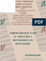 Comportamientos y Motivaciones Del Investigador