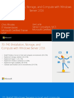 70-740: Installation, Storage, and Compute With Windows Server 2016