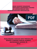 Buku Penyusunan Naskah Akademik Rancangan Peraturan Mahkamah Agung Tentang Kepaniteraan Dan Kesekretariatan Pengadilan