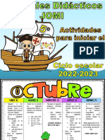 5°? S7 S8 Actividades para Iniciar El Día Jomi 2022 2023