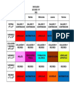 Horario Color Laura Montenegro 2021