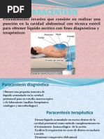 Paracentesis: Procedimiento y Pasos | PDF