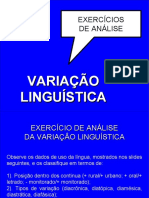 LPII2013 - Exercícios de Análise Da Variação Linguística