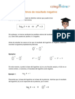 Logaritmos Con Resultados Negativos