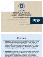 7.prinsip Asas Kemoralan - Alturisme Keadilan, Autonomi