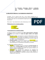 RELACION JURIDICA Y LOS D. subjetivos