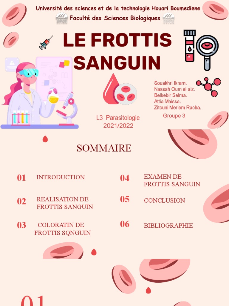 Interprétation du frottis sanguin | PDF | Globule blanc | Globule rouge