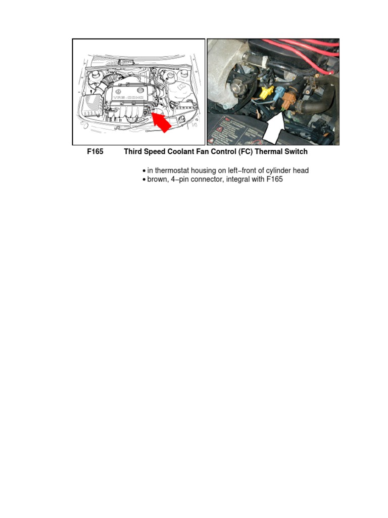 F165 Third Speed Coolant Fan Control (FC) Thermal Switch | PDF