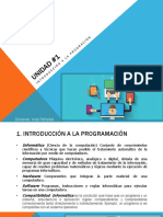 CLASE 1 - U1 - Introduccion A La Progracion y Pseudocodigo