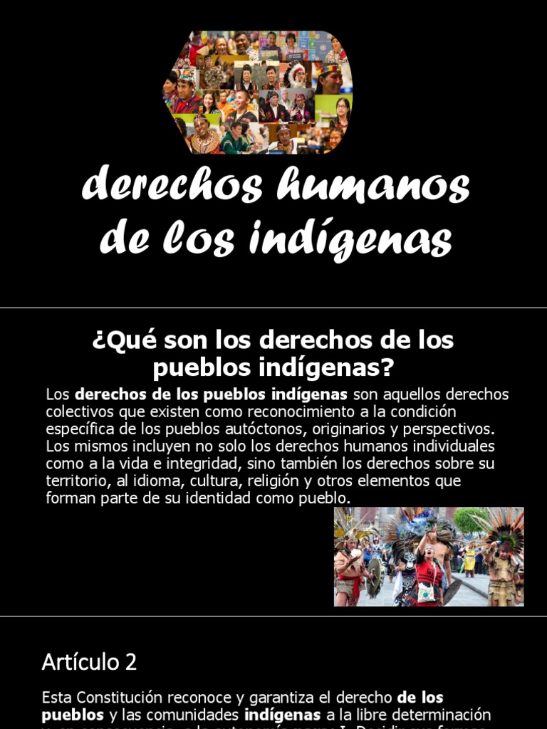 Derechos Humanos de los Pueblos Indígenas | PDF | Gente indígena ...
