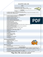 Lista útiles 2° grado Colegio Santa Ana 2022