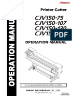 Mimaki CJV150 Operation Manual