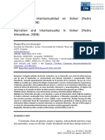 Narración e Intertextualidad en Volver (Pedro Almodóvar, 2006) Narration and Intertextuality in Volver (Pedro Almodóvar, 2006)