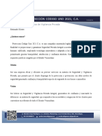Presentacion Proteccion Codigo Uno 2021, C.A PDF
