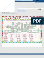 Ejercicio de Irregular Past Participles Crossword