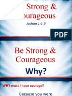 Be Strong & Courageous: Joshua 1:1-9