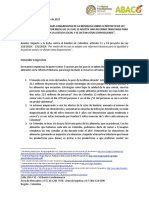 Carta Bancos de Alimentos A Congresistas