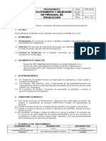 Procedimiento de Reclutamiento y Selección de Personal de Producción