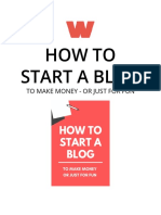 How To Start A Blog (Free Ebook - WebsiteHostingRating - Com)