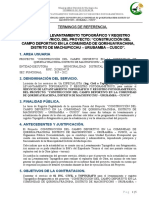 TDR - Levantamiento Topografico - Fotogrametrico