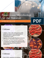 Pemeriksaan Mikrobiologi Air Dan Makanan