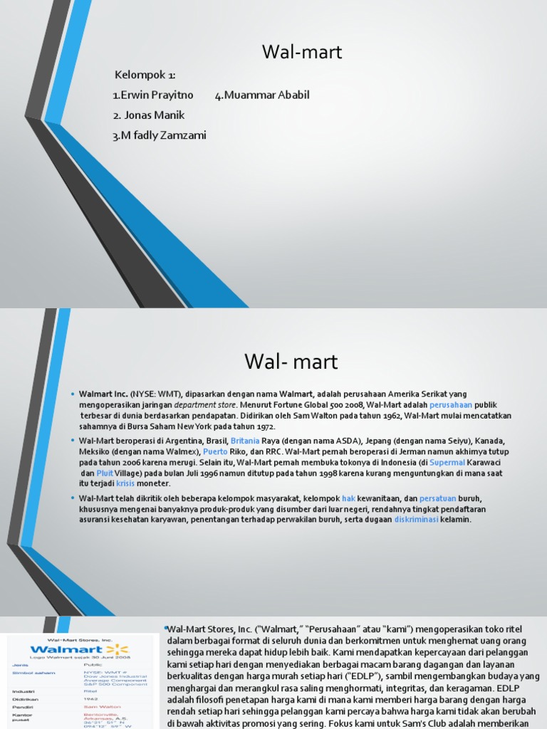 Wal Mart | PDF