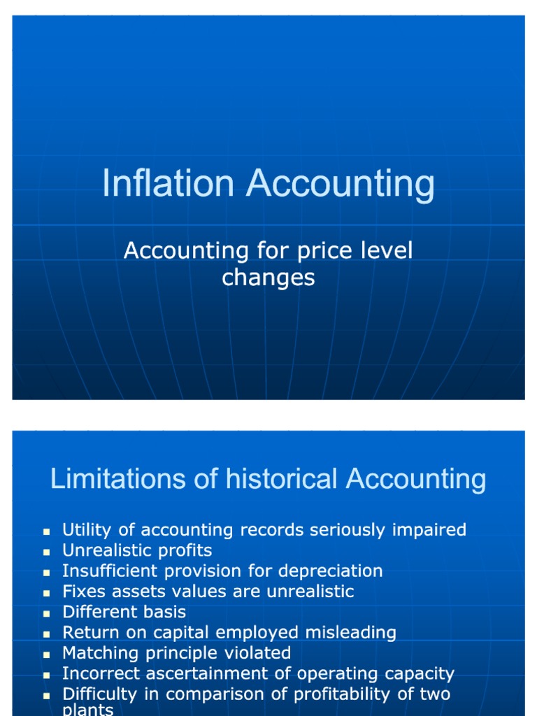 Inflation Accounting Download Free Pdf Historical Cost Depreciation