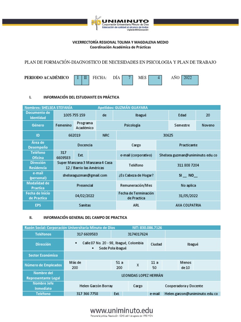 Plan Formativo | PDF | Crecimiento personal y profesional | Negocios
