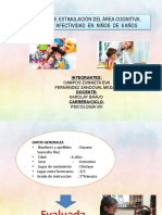 Programa de estimulación cognitiva y lenguaje en niña de 6 años