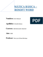 Informática básica - Microsoft Word