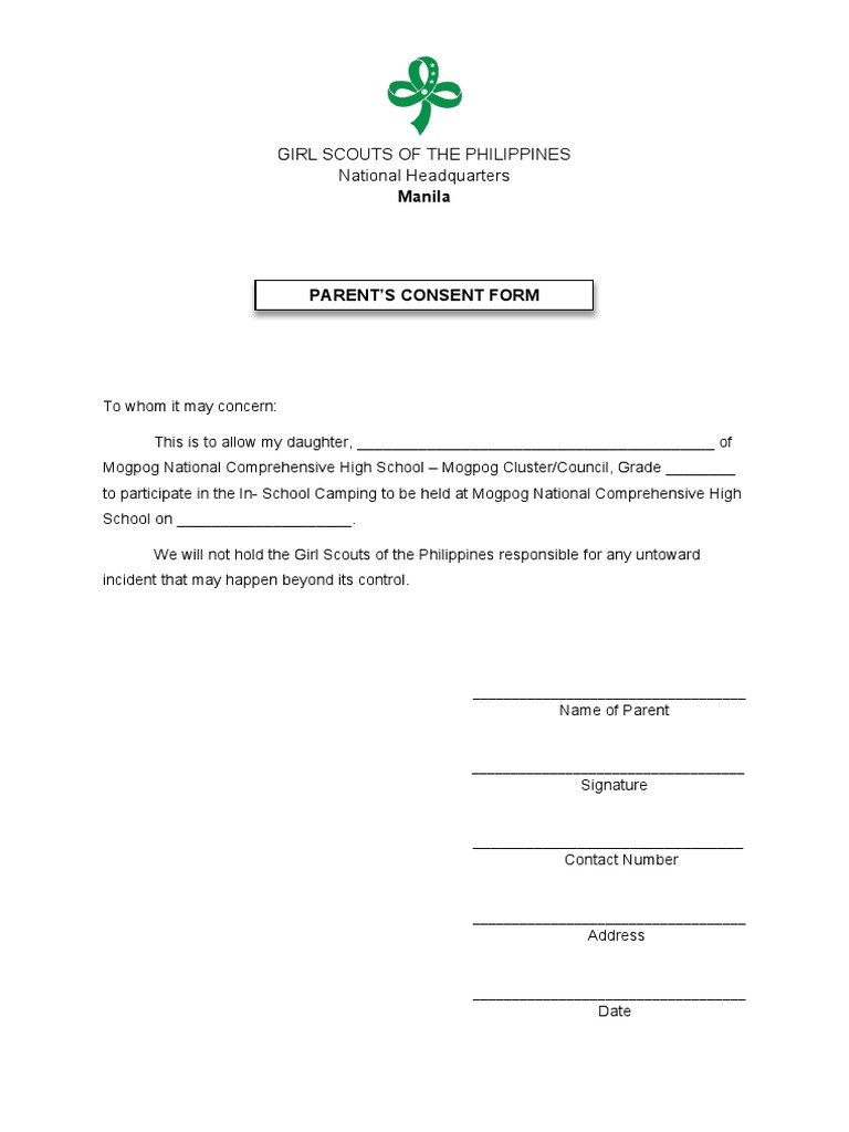 GSP Parent Consent PDF