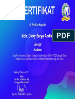 E-Sertifikat Teledentistry IKGM-P (Moh. Dicky Surya Andika