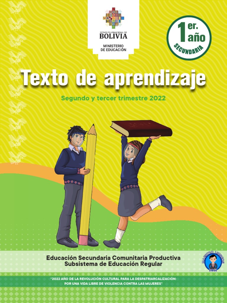 Texto de Aprendizaje 1ro Secundaria 2025 | PDF | Calidad (comercial ...