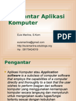 Download Materi1-PengantarAplikasiKomputerbyEuisMarlinaSN5999899 doc pdf