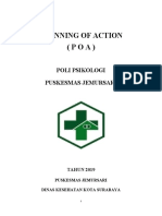 Planning of Action (POA) : Poli Psikologi Puskesmas Jemursari