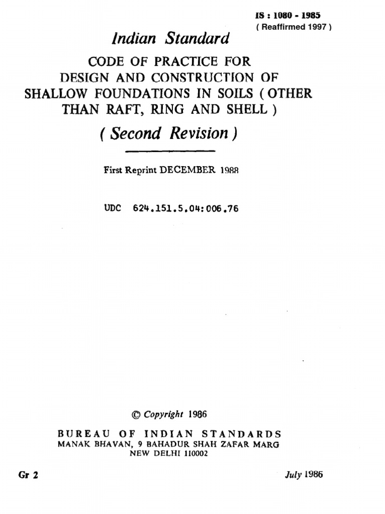 Indian Standard | PDF