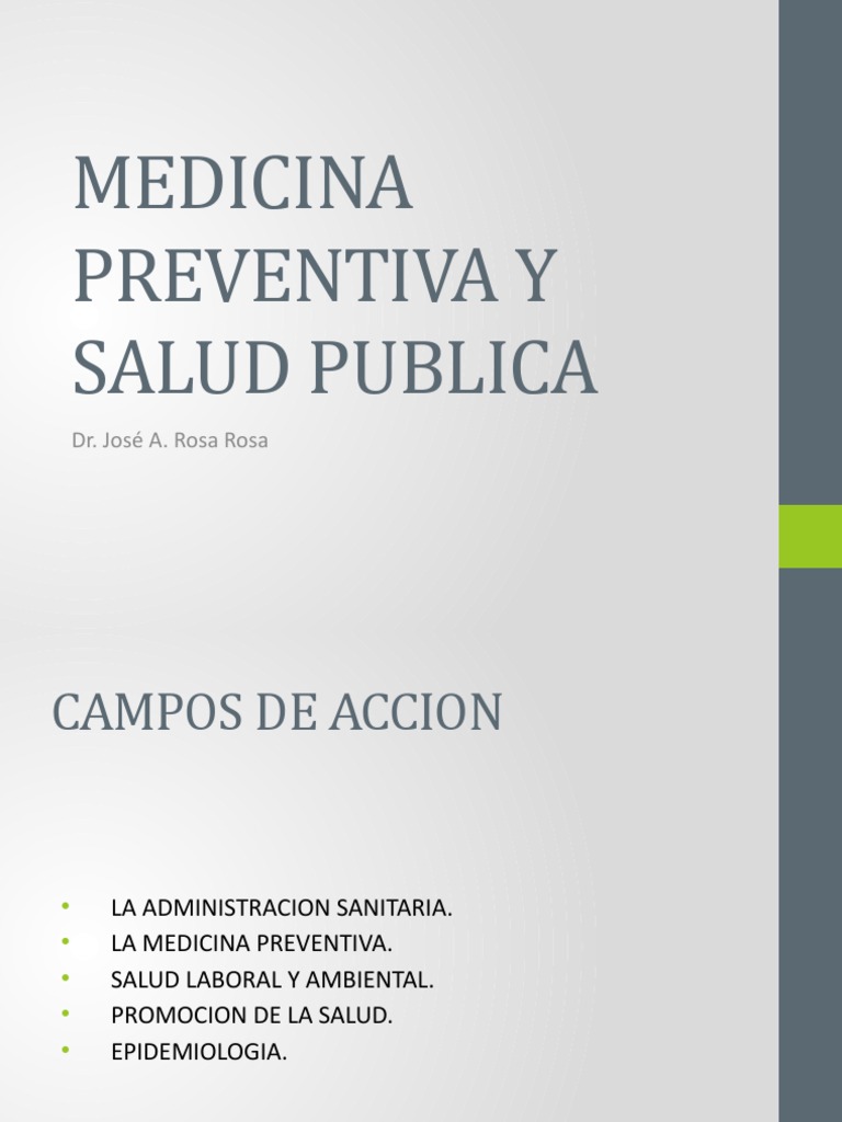 Medicina Preventiva Y Salud Publica Pdf Salud Pública Asistencia