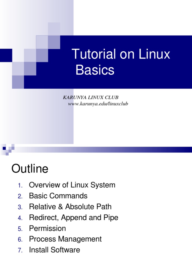 Linux Tutorial | Directory (Computing) | Computer File