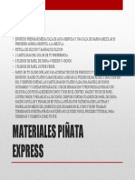 Materiales Piñata Express