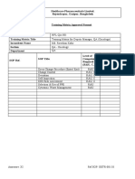 Training Matrix Approval Template