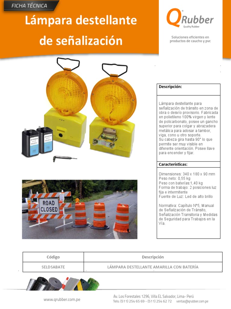 Lámpara Destellante de Señalización | PDF | Ligero