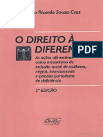 Direito À Diferença - Álvaro Ricardo Souza Cruz