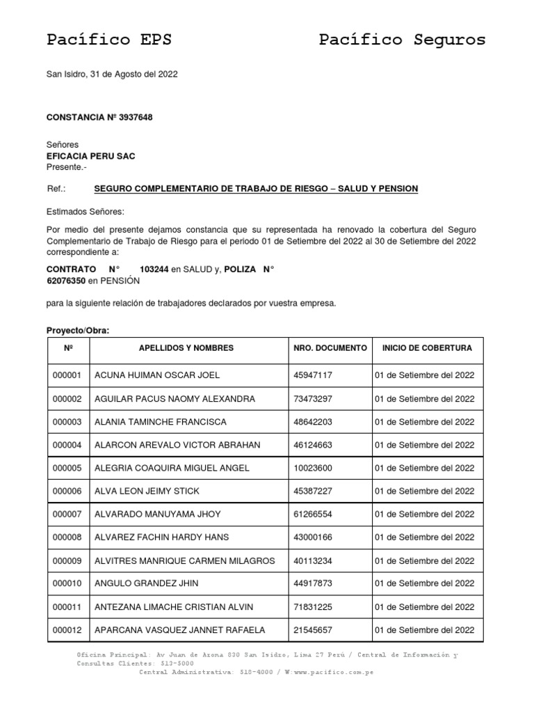 SCTR Setiembre | PDF