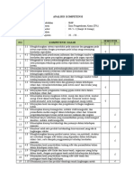 Analisis Kompetensi (KD Sem 1 Dan 2 Kelas 9)