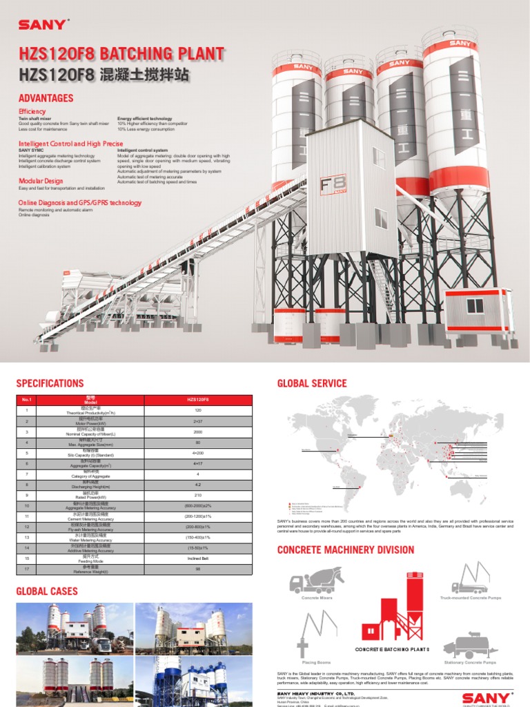 HZS120F8 | PDF | Concrete | Economic Sectors