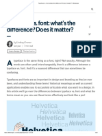 Typeface vs. Font - What's The Difference - Does It Matter - 99designs